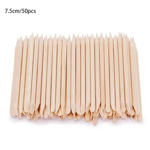 Image de Kit Manucure & Pédicure - 50/100 Pièces en Bois Orange