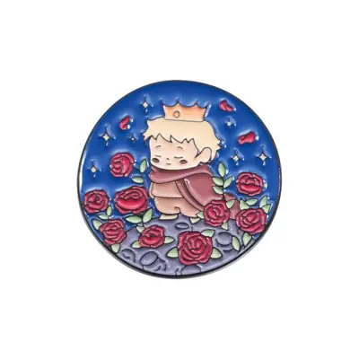 Image de Broches Enamel Prince Fox - Lune, Étoile, Bateau & Baleine