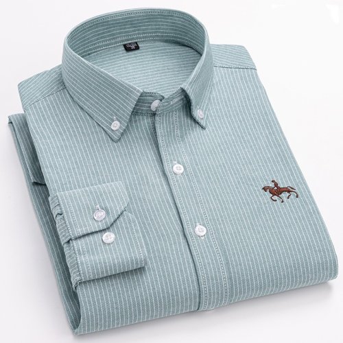 Image de Chemise Homme Coton Oxford Blanc - Coupe Régulière & Élégante
