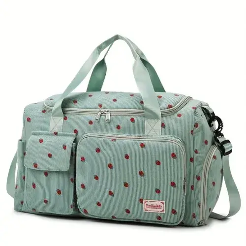 Image de Sac Polochon Fraise - Grand Format & Multicompartment