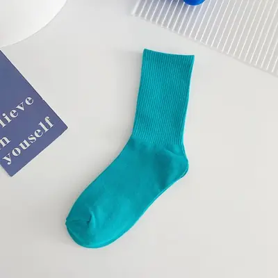 Image de Chaussettes Bleues Femmes - Style Harajuku Vintage