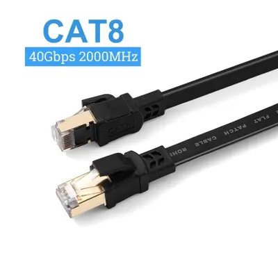 Image de Câble Ethernet Plat CAT8 40Gbps - Ultra Rapide & Flexible