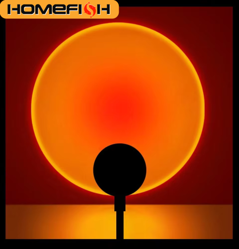 Immagine di Lampada Proiettore Tramonto USB Homefish - Luce Notturna con Effetto Cielo al Crepuscolo per Camera da Letto, Soggiorno e Decorazione d'Atmosfera