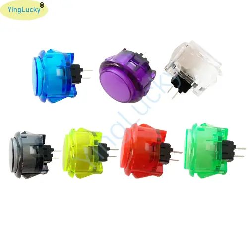 Image de Boutons Arcade 30mm & 24mm - Kit de 10 Pièces Multicolores