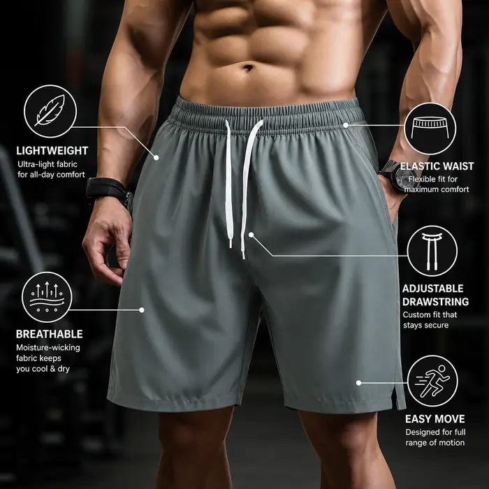 Image de Shorts de sport hommes respirants séchage rapide