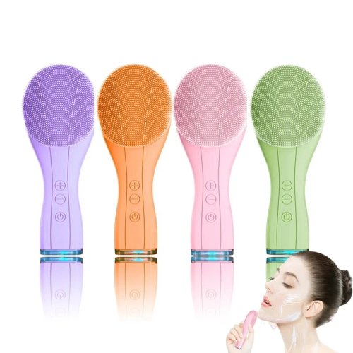 Immagine di Spazzola Elettrica per Viso con Tecnologia Sonica – Pulizia Profonda Naturale, Rimozione Punti Neri e Acne, Detergente per Pori in Silicone Impermeabile