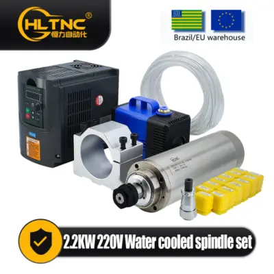Image de Kit Broche CNC 2.2kW 24000 RPM - Refroidissement par Eau + VFD