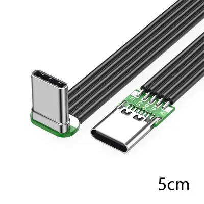 Image de Câble USB-C 90° Flexible & Résistant - Charge Rapide PD 2A