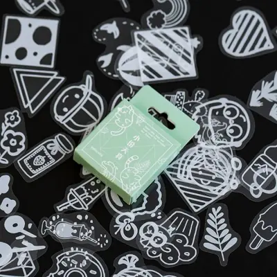 Image de Autocollants Kawaii Transparents pour Animaux de Compagnie