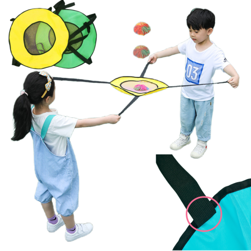 Immagine di Gioco Sensoriale Interattivo per Bambini: Doppio Lancio e Cattura con Palle Elastiche – Gioco All'Aperto per Genitore e Figlio
