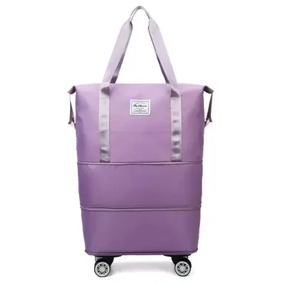 Image de Sac de Voyage Extensible à Roues - Grand Volume & Séparation Sec/Humide