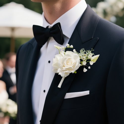 Afbeelding van Elegante Lelie van het Dal Boutonnière voor Bruidegom & Gasten