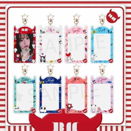 Image de Porte-clés K-pop Babymonster avec cadre carte