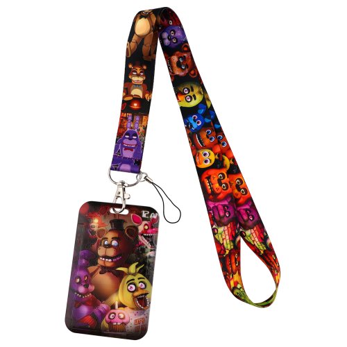 Afbeelding van Halloween Horror Cartoon Lanyard - Stijlvolle Kaarthouder voor Studenten