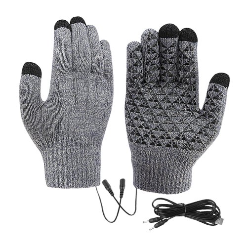 Imagen de Guantes calefactables eléctricos con pantalla táctil, manoplas de esquí para montar al aire libre, g...
