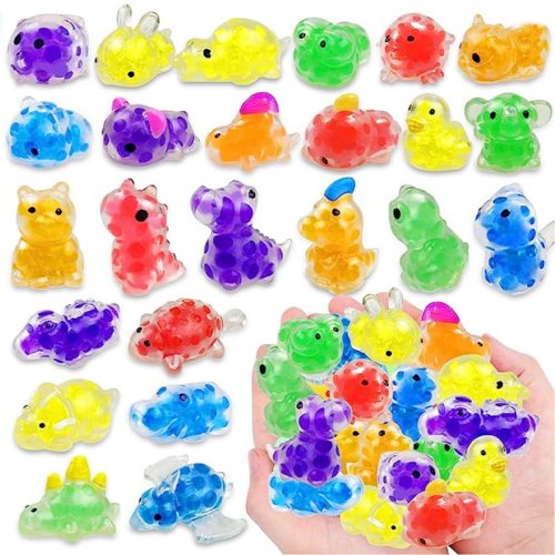 Afbeelding van Mini Dieren Squishies - Kleine Fidget Stressballen in Bulk Pakket voor Feestartikelen, Klasprijzen en Zintuiglijk Spelen