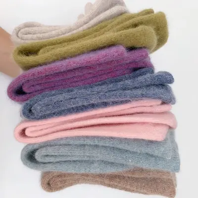 Image de Chaussettes chaudes en laine de lapin - Confort hiver