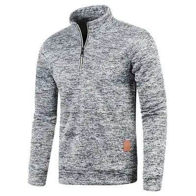 Image de Sweat à Capuche Homme Polaire Col Montant Flocons de Neige
