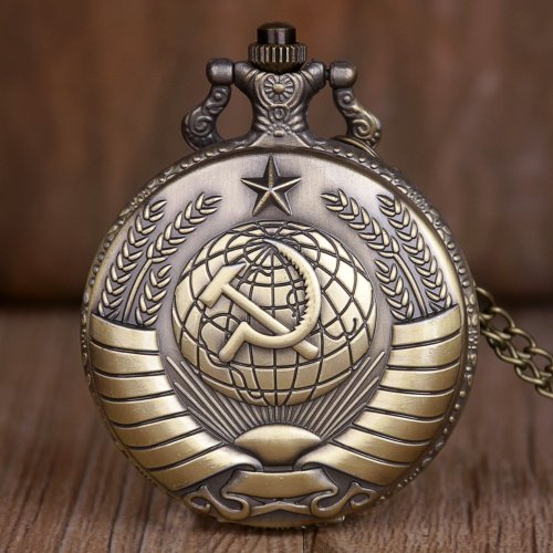 Immagine di Orologio da Tasca Vintage per Uomo - Stile Retro con Catena