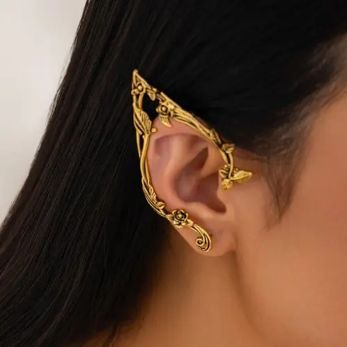 Image de Boucles d'oreilles Elfes dorées - Accessoire féerique pour filles