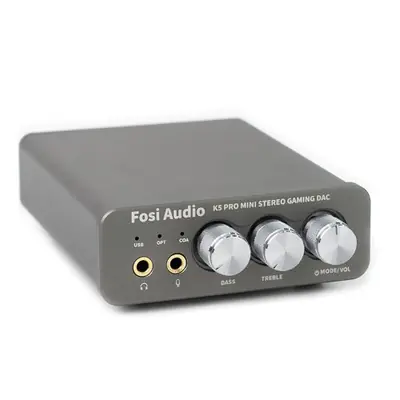 Image de FOSI Audio K5 Pro - DAC USB Gaming avec Micro et Ampli Casque
