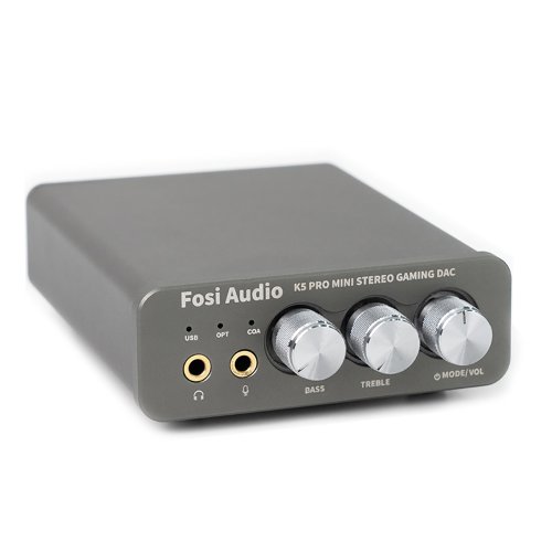 Image de FOSI Audio K5 Pro - DAC USB Gaming avec Micro et Ampli Casque