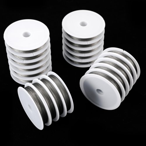Afbeelding van 1 Roll Staaldraad 0.3 0.35 0.38 0.45 0.5 0.6 0.7 0.8mm Roestvrij Staaldraad Koorden DIY Sieraden Maken Accessoires