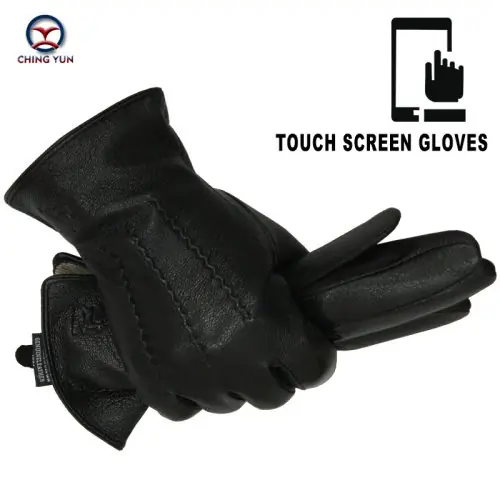 Image de Gants d'Hiver en Cuir de Cerf - Chauds & Doux