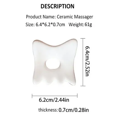 Image de Planche Gua Sha Céramique - Anti-Âge & Lissage du Visage