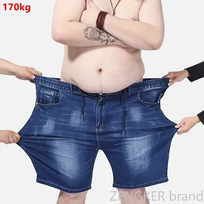 Image de Short Jean Homme XL XXL 9XL - Taille Élastique & Confortable
