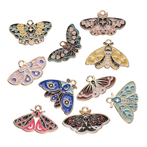 Image de Pendentifs Papillons Métal - Lot de 10 pour Bijoux DIY