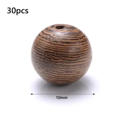Image de Perles en Bois Naturel 4-50mm - Lot de 1000 Pièces