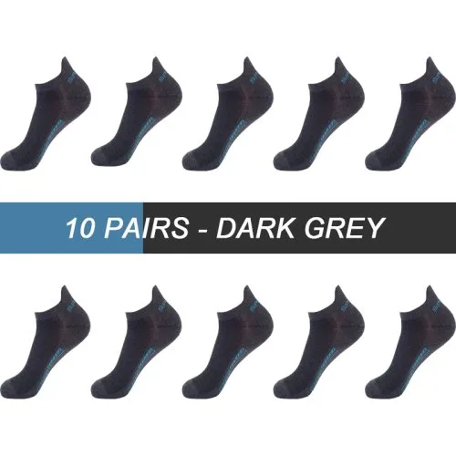 10 pares gris oscuro