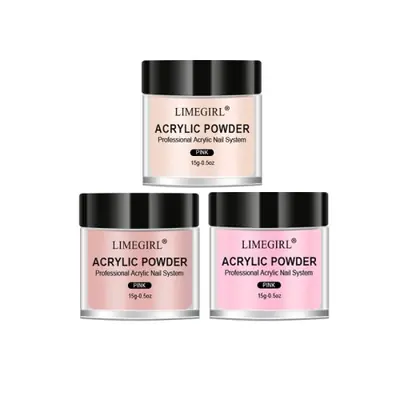 Image de Kit Ongles Acrylique Rose Blanc - Débutant