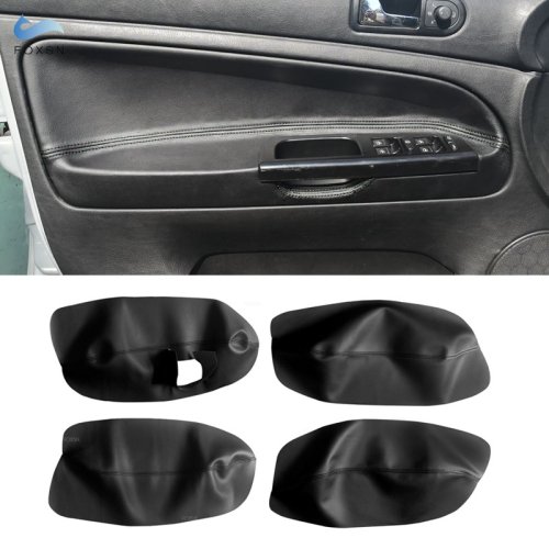 Afbeelding van Zachte Lederen Deurpaneel Cover voor Linkerzijde VW Passat B5 (1998-2005) - Interieur Accessoire met Armsteun en Trim