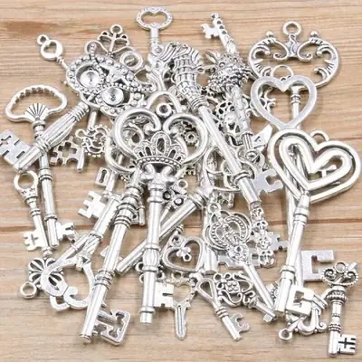 Image de Pendentifs Métal Artisanal - 50g pour Bijoux DIY