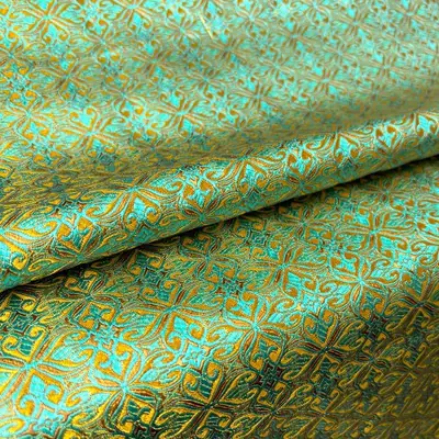 Image de Tissu Jacquard Brocart Fleurs - Élégance & Créativité