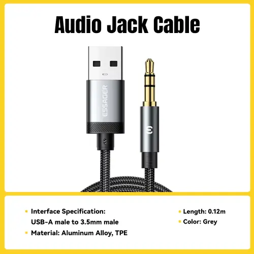 USB A to 3.5mm