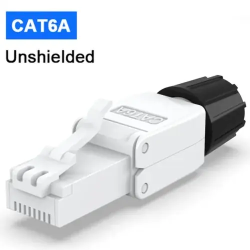Image de Connecteur RJ45 Cat8 Blindé Sans Outil - Installation Rapide