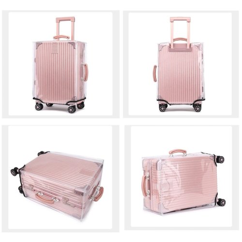 Immagine di Copertura Trasparente per Bagagli in PVC Impermeabile e Antipolvere – Protezione Completa per Valigie e Borse da Viaggio