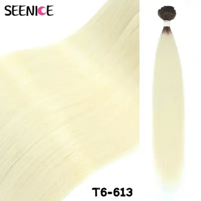 Image de Extensions Cheveux Blondes Ombrées Super Longues