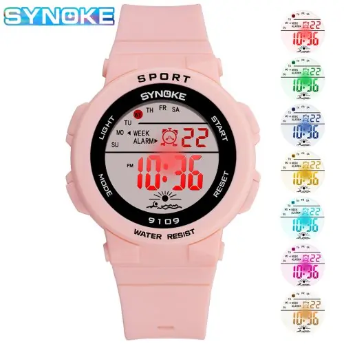 Image de Montre Sport Électronique Enfant - Colorée & Étanche