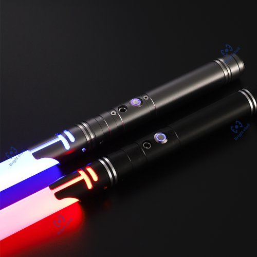 Zdjęcie Metalowy miecz świetlny Laser Sword Toys RGB Light Saber 15Color Change Kids Soundfonts Force FX FOC Blaster Toys Jedi Laser Sword Gift