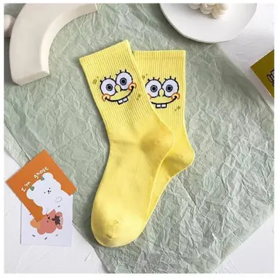 Image de Chaussettes Bob l'Éponge - Style Hip Hop pour Hommes et Femmes