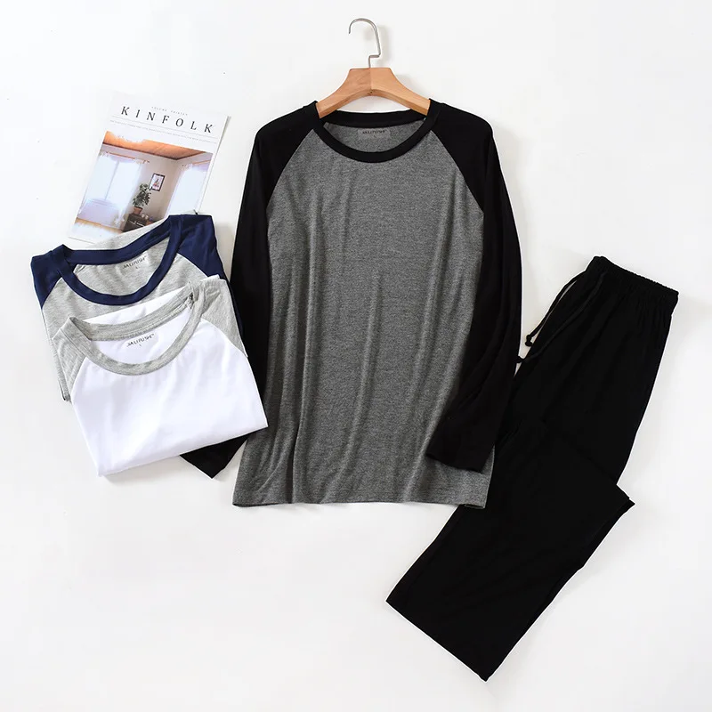 Bild von Komfortabler Herren-Pyjama aus Modal – Ideal für Frühling und Sommer