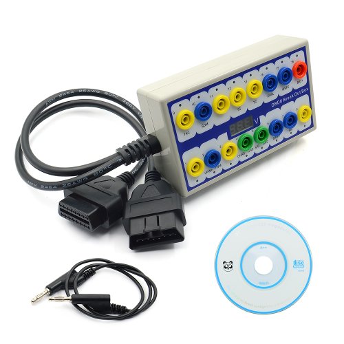 Image of Professional OBD2 Breakout Box for Car Diagnostic Testing – OBDBreakout Adapter with Protocol Detection and Connector Access