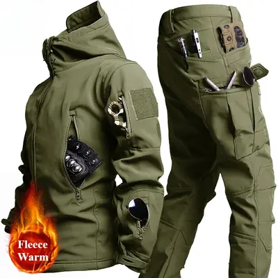 Image de Combinaison Hiver Homme Tactique Chaude & Résistante