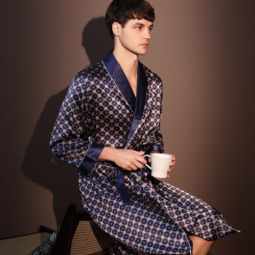 Marineblau blau Kleid A