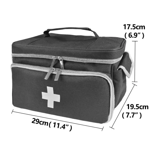 Image of Travel First Aid Kit Bag for Home Medical Carry Bag Multifunctional Storage Organizer Layered Medicine Boxes Medicine Cabinet
