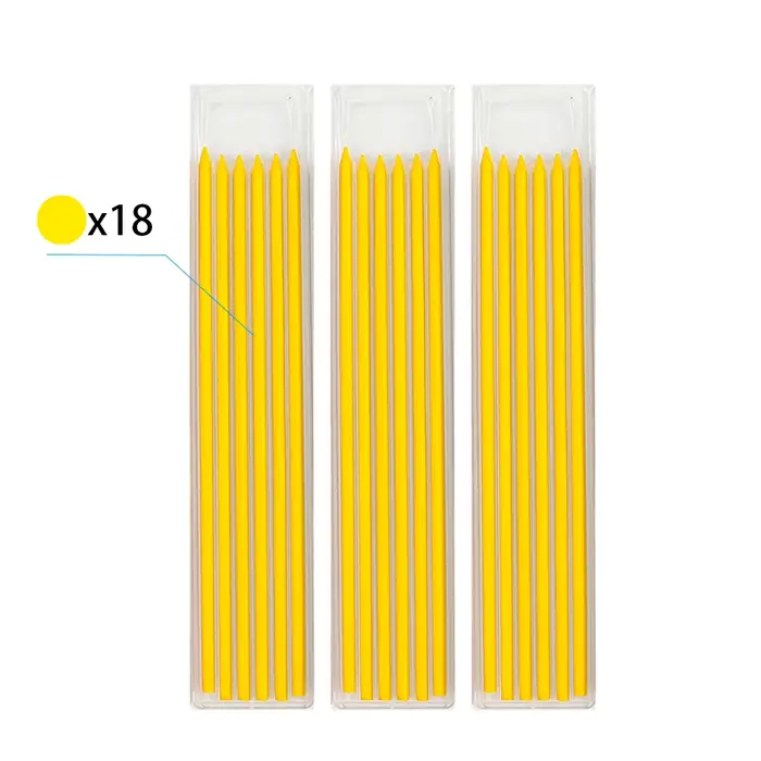 Recharges jaunes 18 pièces